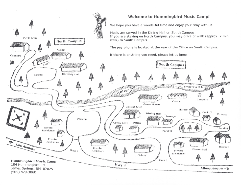 Hummingbird Campus Map Image